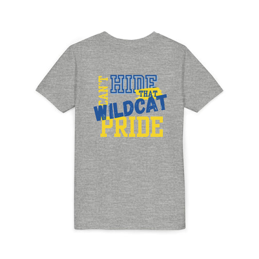 Youth Wildcat Pride Tee, Kids Sports T-Shirt, Team Spirit Shirt, Back to School Apparel, Youth Short Sleeve Top