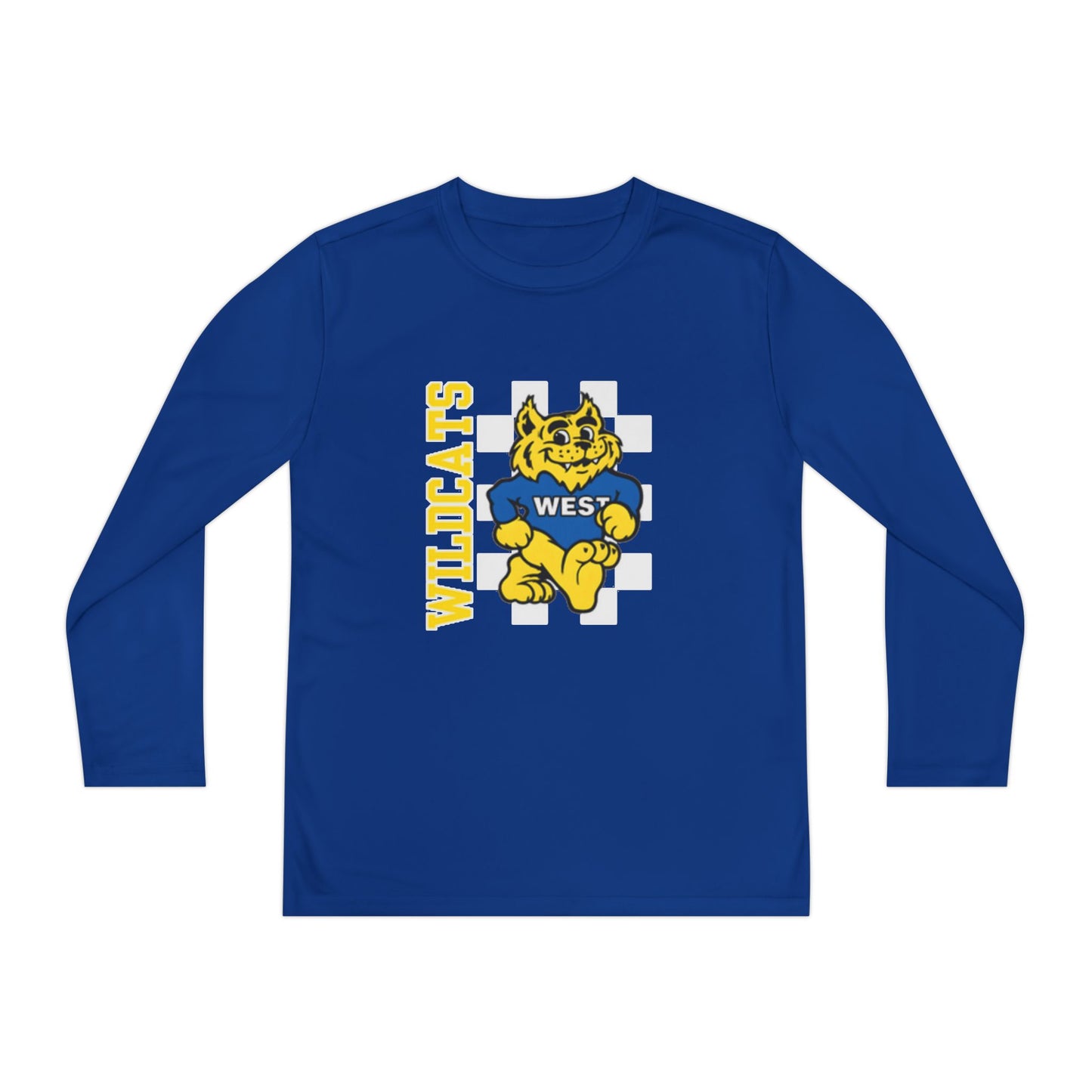 Youth Long Sleeve Tee - Wildcats Spirit Shirt, Kids Sportswear, School Team Clothing, Back to School Apparel